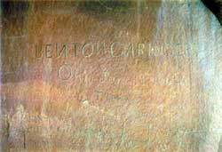Inscription of Benton Garinger of Ohio,-Acknowledgements#26.