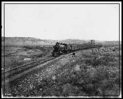 Union Pacific fast mail train No.9, near Evanston Wyoming.